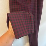 J.‎ Jill Pants Women’s Size Med Red Plaid Ponte Slim Leg Business Office Black Photo 4