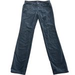 Ann Taylor LOFT Pants Women 00 24 Blue Grey Skinny Corduroy Mid Rise Cotton Photo 1