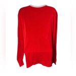 Target Christmas Santa Costume Print Long Sleeve Shirt Cotton Medium Red Photo 1