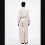 Madewell  The Harlow Pebble Stone Beige Wide-Leg Trouser in Brushed Twill 4 NWT Photo 3