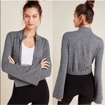 Free People  Movement Off the Grid Bell Sleeve Full Zip Gray Jacket Sz XS Photo 0