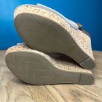 Marc Fisher  Hadeya Cork Wedge Suede Platform Sandal Tan Women’s Size 8.5 Photo 7