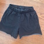 Brandy Melville  Gray Sweatshorts Size Small Loungewear Raw Hem Pockets Photo 8