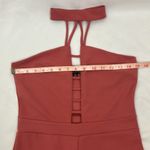 Love Chesley Elegant Dark Coral Pants Jumpsuit womans size medium Photo 3