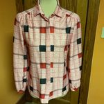 Vtg 70s plaid polyester shirt Photo 4