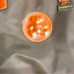 LuluCastagnette Brown‎ Nylon Tote Bag Tan Leather Trim Medium Shoulder Bag Brown Photo 2