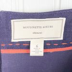 Moulinette Soeurs Anthropologie Clematis Skirt Floral Embroidered Linen Size 6 Photo 7