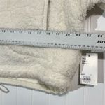 SO  The Cozy Pullover Sherpa Fleece 1/4 Zip White S NWT Athleisure Cottagecore Photo 2