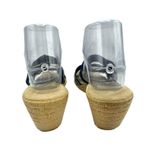 Italian Shoemakers  Blue Faux Suede Slides Slip On Wedge Sandals Womens Size 8.5 Photo 3