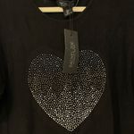 Rachel Zoe NWT Women’s Sparkly Heart Long Sleeve Top Size L Photo 2