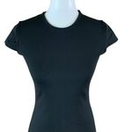 Susana Monaco  Black Bodycon Mini Dress Small Stretchy Basic Crew Neck Photo 1