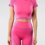 Buffbunny Miami Vice Neon Hot Pink High Rise Bike Shorts Photo 0