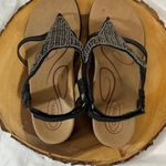 Aetrex  Sheila Black and Tan‎ Leather Beaded Sandals Size EU 38 (7.5 - 8) Photo 2