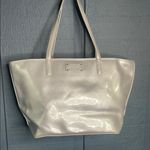 Kate Spade  silver Structured Tote Bag Photo 1