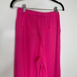 Boutique Hot Pink Linen Pull On Elastic Waist Pants Sz Small Photo 3