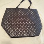 Le Mystere Large Quilted Black Tote Shoulder Bag shopper carryon Photo 3