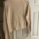PINK - Victoria's Secret  Cream Quarter Zip Pullover Large Photo 2