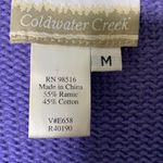 Coldwater Creek Vintage 90’s Y2K Cottagecore Cardigan Blue With Floral Pattern s Photo 2