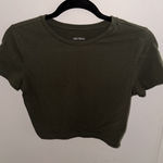 Wild Fable Olive Cropped T-shirt   Photo 0