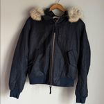 Vince NEW Navy Bomber with Fur Hood Small Photo 1