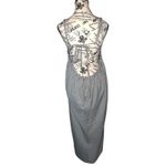 Malia‎ Mills Soirée Dress Black and White Stripe Size 4 Quiet Luxury Resort EUC Photo 1