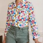 Boden USA Boden Colorful Floral Buttondown Shirt Size 4 Photo 0