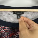 Talbots  Womens Textured Tweed Shift Dress Size XL Red Pink Hearts Old Money Photo 1