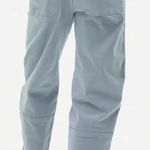 Everlane  Women’s The Utility Barrel Cropped Ankle Pants High Rise Bluish Gray 8 Photo 0