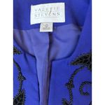 Valerie Stevens Valerie‎ Stevens Women's Royal Blue Button Blazer & Skirt 2 Piece Suit Set 12 Photo 6