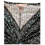 FOREVER 21 Contemporary Small Black Aqua Dot Twist Front mini Dress Size Small Photo 5