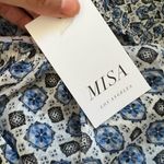 MISA Los Angeles NWT Off-shoulder Zonia Mini Dress Blue Large Photo 5