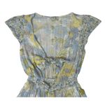 American Eagle  Y2K Flirty Floral Mini Cut Out Front Tie Ruffled Romper Size XS Photo 4