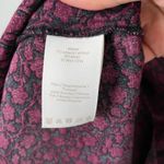 Boden Burgundy Floral Velvet Trim V Neck Tunic Top 3/4 Sleeve Size Women's 2 Purple Photo 7