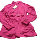 Nike  pink long sleeve sweatshirt romper size small Photo 1