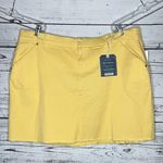 Democracy NWT Size 24W Yellow Ab Solution Raw Hemline Skirt Photo 0