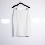 Giorgio Armani NEW  Knit Stretch Pull On Straight Pencil Sweater Skirt Ivory 46/L Photo 3