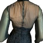 VINTAGE 1960'S MISS SOPHISTICATE FRANCES HENAGHAN BLACK SILK LACE DRESS (XS) Photo 9