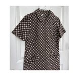 American vintage 60's Nancy Greer Brown and white checkered dress medium Photo 4