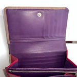Loewe  Lambskin Wallet‎ with Lock on Zipper pull Red and Purple Interior Photo 6