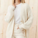 Jenni Kayne Alpaca Cocoon Cardigan In Ivory Photo 0