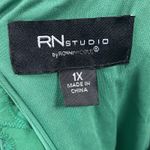 Ronni Nicole RN Studio Eyelet Dress Women's Size 1X Green 3/4 Sleeve Lined NEW Photo 4