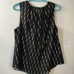 Worthington Black and Gold Metallic Sleeveless Dressy Top Size Large Photo 2