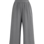 SOLD OUT Casual Summer Short Sleeve Rompers Square Neck Wide Leg Gray Size none Photo 0