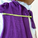 Leo & Nicole  Purple Open Front Knit Cardigan Size Small Photo 7