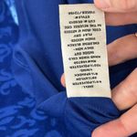 ECI NWT New York Blue Velvet Bell Sleeve Mini Dress - Size M Photo 7