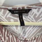 BCBGMAXAZRIA Abstract Print Sleeveless Cowl Neck Dress Photo 1