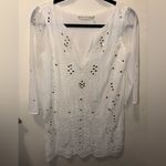 Alice + Olivia  butterfly embellished mini dress white lined‎ size XS Photo 1
