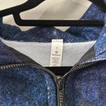 Lululemon Like new scuba sweater with blue and purple star Detail size 8 Photo 1