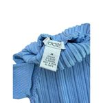 Cache Vintage Women's Blue Ribbed Knit Turtle Neck Long Sleeve Sweater Size M Photo 3