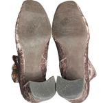 Jeffrey Campbell Cienega Ankle Boots 7.5 Taupe Crushed Velvet Glam Boho Chic Photo 12